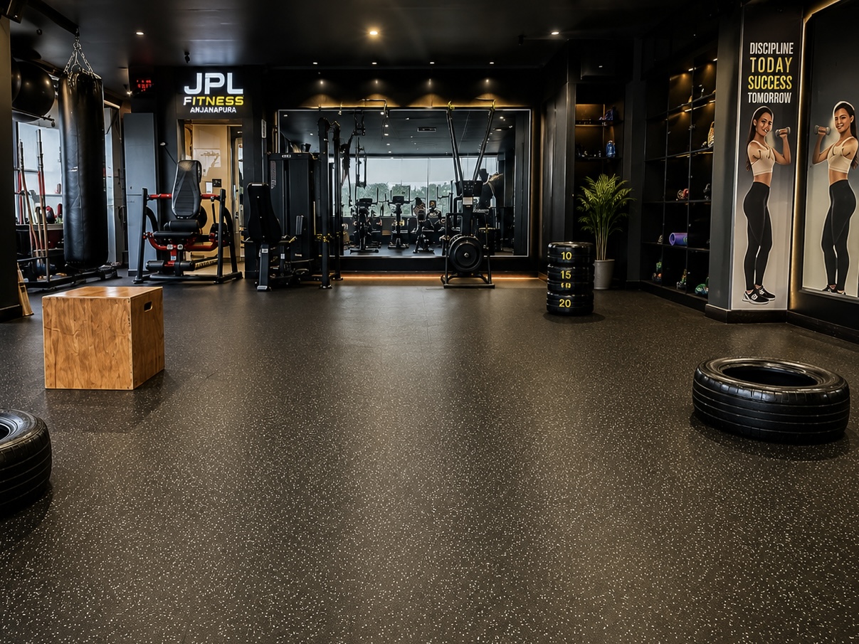Boxing bag, plyo box and open training floor