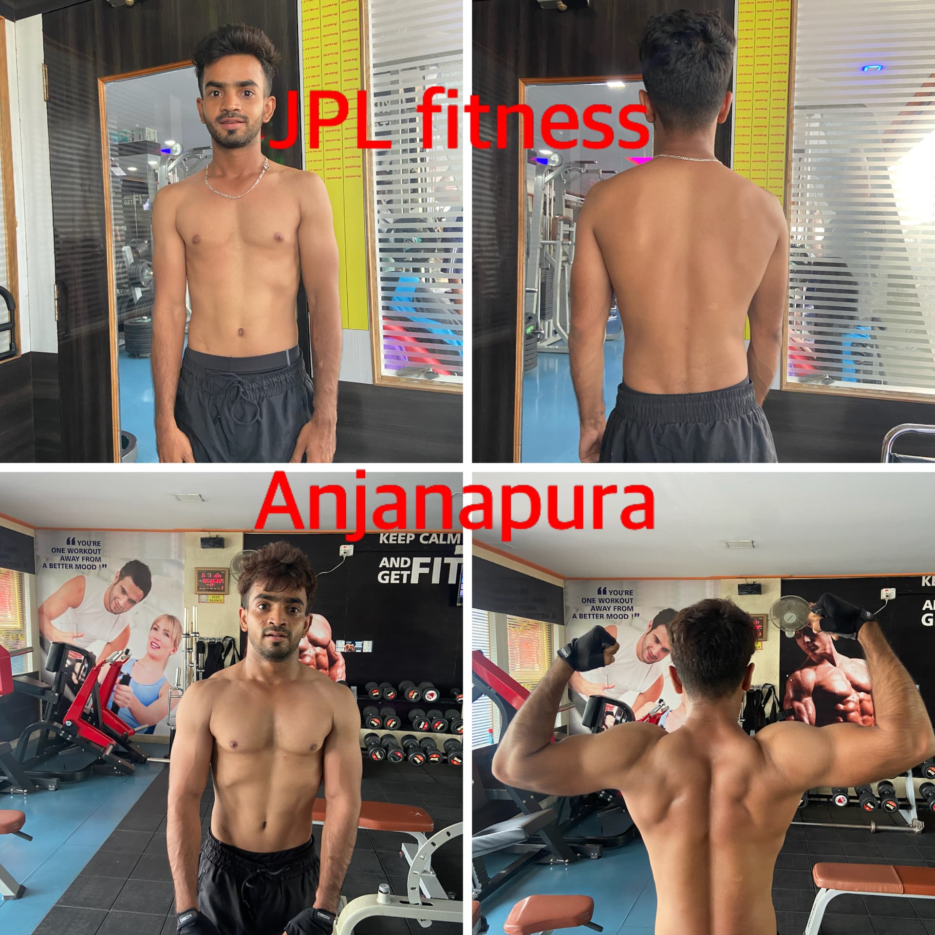 Male member muscle gain and definition at JPL Fitness Anjanapura