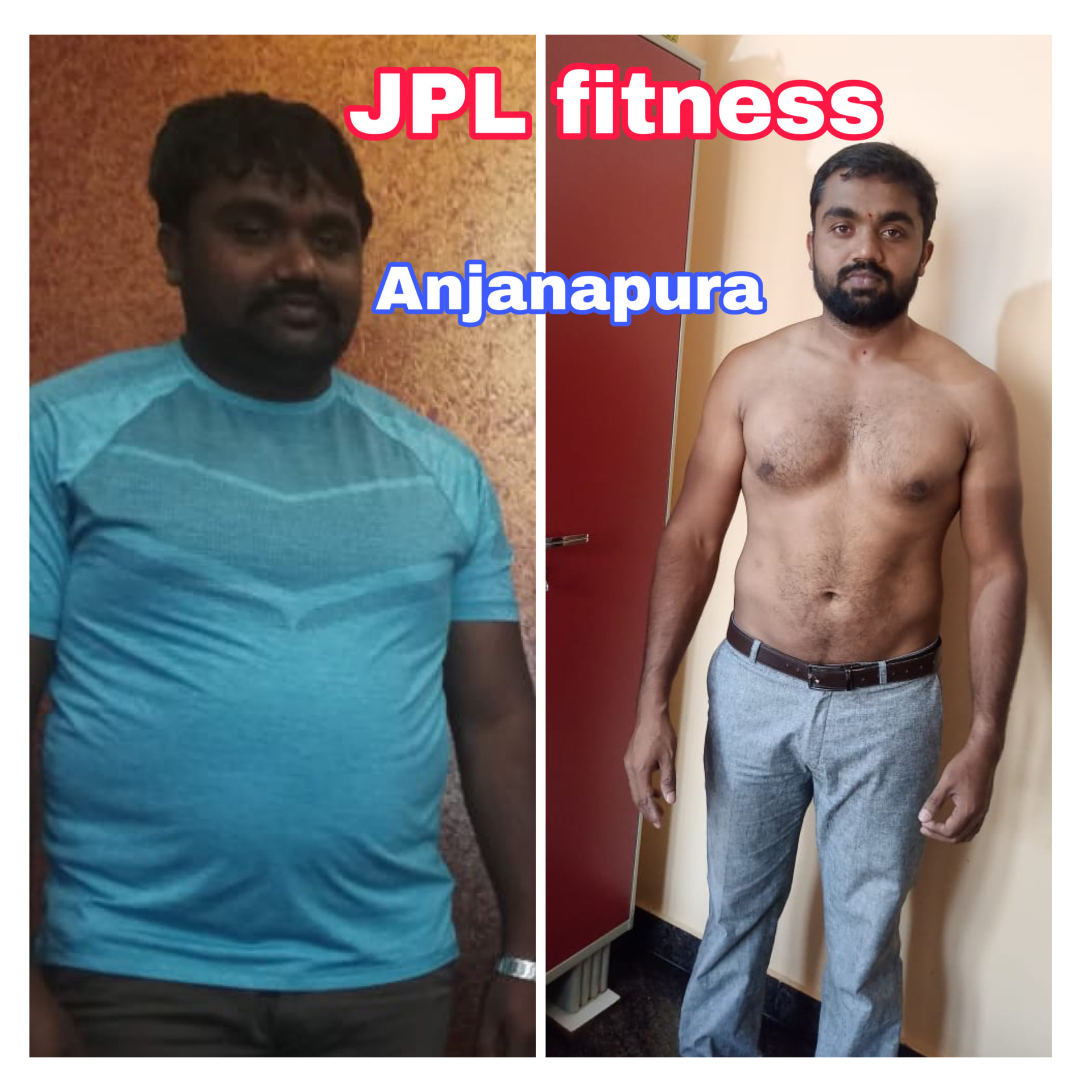 Male member natural weight loss transformation at JPL Fitness
