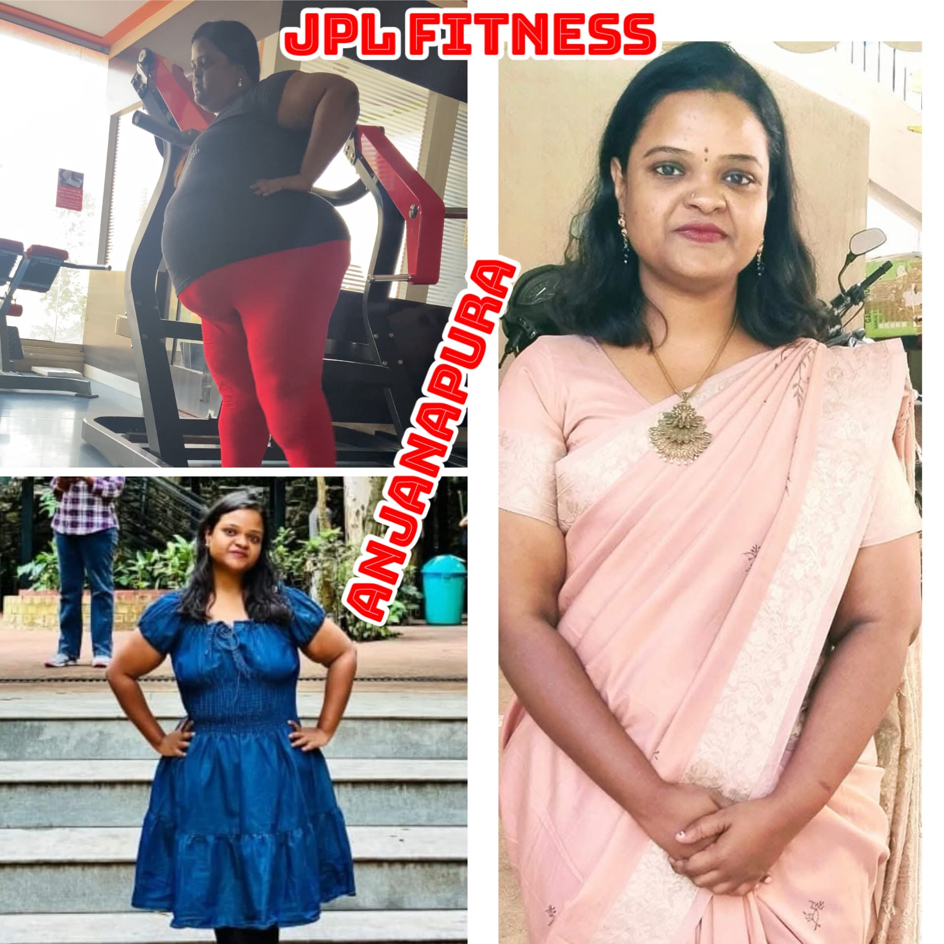 Female member major weight loss transformation at JPL Fitness